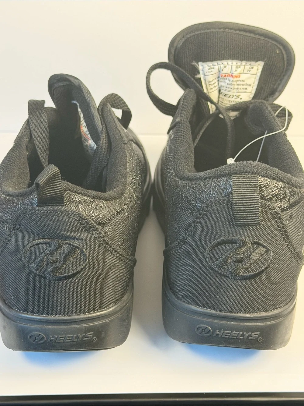 Rare Heelys x 93 Shoe Palace Black Paisley Roller Shoes Youth 4 Skater Y2K